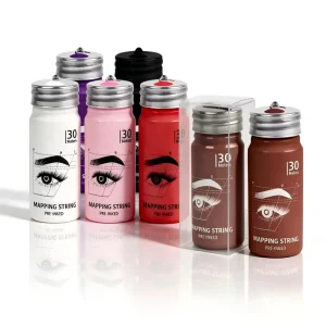 Permanent Makeup Tattoo Brows Dry Ink Mapping String Microblading Pre-Inked Thread Eyebrow Marker