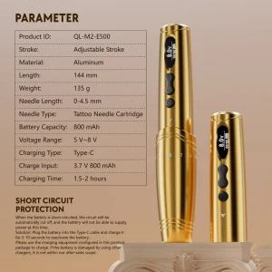 Permanent Makeup Tattoo Machine Stroke Adjustable Eyebrow Wireless Tattoo Machine Pen