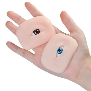 Permanent Makeup Tool 5D Practice Silicone Pad Eyeballs Eyes Fake Skin Microblading Training Tattoo 3D Eyebrow Eyeliner Shadow