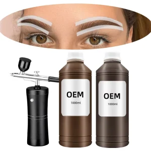 Permanent Makeup Training Tool Eyebrow Tint and Lamination Airbrush Spray Makeup Liquid Brow Tint Suitable for Airbrush