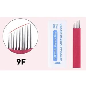 Permanent Makeup Universal Microblading Red Needle 3D Eyebrow 12CF 14CF PMU Microblading Needle for Manual Pen