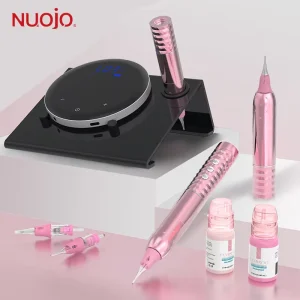Permanent Tattoo Machine Set Complete Body Art Wireless Tattoo Gun Needles Pigment Machine Kit