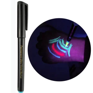 Permanent Ultra Violet UV Marker Pen UV Security Markers Tattoo Marker Invisible Ink CH 6004 Magic Pens