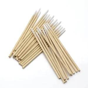 Permanent Wand Biodegradable Brow Eyelash Disposable Bamboo Cotton Wooden Swab Pointed Stick Tattoo Bud Tip Applicator