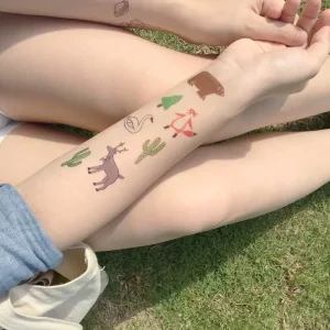 Personalized Anime Tattoo Sticker Custom Tattoo Sticker Temporary Tattoo Stickers