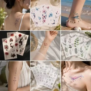 Personalized Cute Tattoo Sticker Printed Tattoo Sticker Temporary Tattoo Stickers With Logo