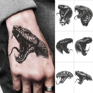Personalized Sexy Fashionable Face Tattoo Stickers Semi Permanent Water Resistant