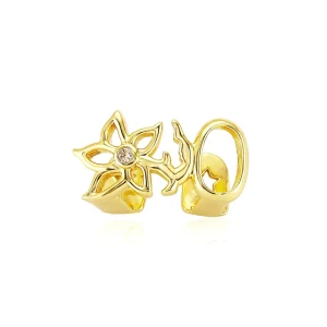 Personalized Zircon Hip Hop Floral Hollowed Out Grillz Double Teeth Halloween Body Jewelry Dental Accessories