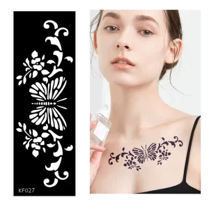 Pet Hollow Tattoo Template Juice Tattoo Sticker Template Ins Style Flower Hanna Tattoo Sticker Stencil