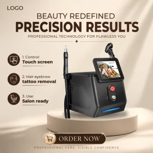 Pico Laser Machine 2 in 1 Hair and Tattoo Remove Diode Laser Pico Laser Eyebrow Tattoo Removal Equipment for Sale
