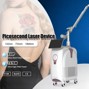 Picosecond Laser Tattoo Removal Machine 15.6″ Screen 532nm Wavelength 3000W Power TEC Cooling for Clinics