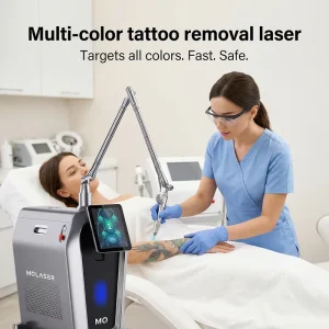 Picosecond Q Switched Tattoo Removal Laser Machine Nd Yag with 532nm 755nm 1064nm Wavelength for Commercial Use
