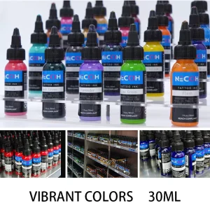 Organic Pigments 14 Basic Colors Tattoo Ink Professional Ink Triple Black for Body Art Supplies Pigment 30ml