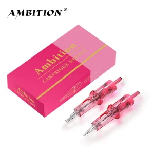 Pink 20Pcs box 0.18 0.25 0.3 0.35mm 1RL 3RL 5RL 7RL 5F 7F Eyebrow Permanent Makeup Tattoo Needles Cartridges