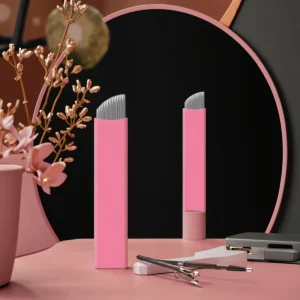 Pink Nano Microblading Blade Eyebrow Tattoo Permanent Makeup Academy Training Tool