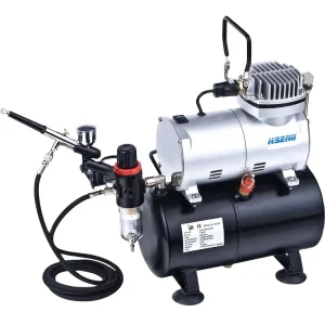 Piston Airbrush Kit for Makeup and Tanning AS186k
