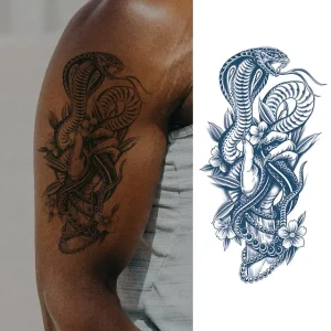 Plant Extracts Ink Last 1 2 Weeks Safe Waterproof Semi Permanent Temporary Tattoo Sticker
