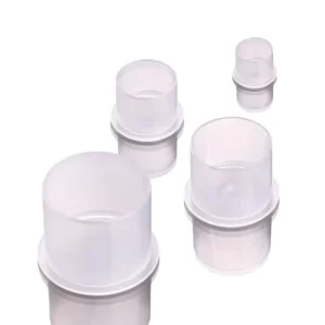 Plastic Clear Tattoo Ink Cup With Base Holder Permanent Makeup Pigment Ink Cups Tattoo Accessories