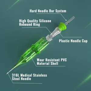 Plastic Disposable Permanent Use EO Gas Sterilized Tattoo Needles for Eyebrow 0.30 0.35mm Diameter 3.5 5.0mm Length