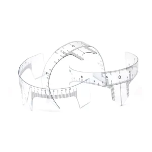 Plastic Eyebrow Tattoo Stencils Reusable Makeup Brow Measure Eyebrow Guide Ruler Permanent Tools
