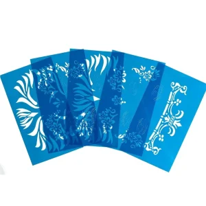 Plastic Tear Resistant Henna Tattoo Sticker Stencil Waterproof Body Art Painting Reusable Temporary Henna Template