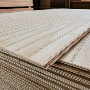 Plywood Grooved Wall Panel 4×8 Wood Wall Panels 18mm Shiplap Veneer Wood Sheets Laminated