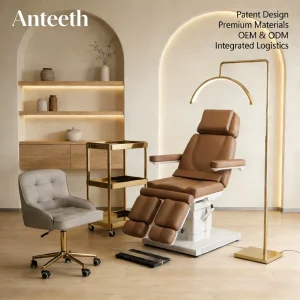 Podiatry Chair Electric Rotating Beauty Salon Spa Treatment Table Facial Massage Bed