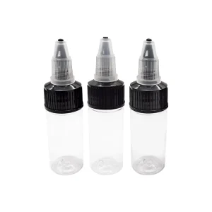 Pointed Clear Empty Plastic Transparent Makeup Pigment Tattoo Ink Bottles