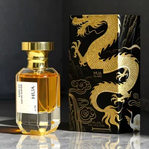 Polyhedral Clear Glass Perfume Bottle 50ml 100ml Luxury Empty Perfume Bottle with Gold Lid Custom Logo and Packaging