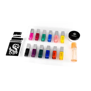 Popular Halloween Kid Makeup Temporary Tattoo Kit 12 Colors Body Painting Supplies for Children’s Parties