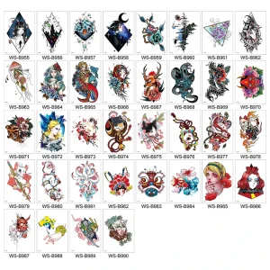 Popular Large Pattern Flower Full Arm Sleeve Temporary Custom Waterproof Long Lasting Tattoo Sticker