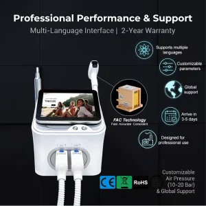 Portable 2 in 1 Laser Machine 1064nm Diode Hair Removal + Pico Tattoo Removal Carbon Peel Professional Salon Equipment CE