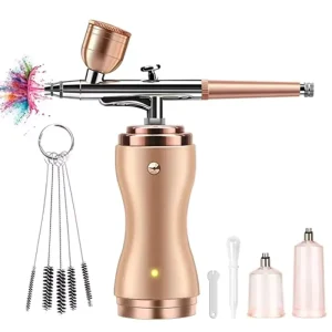 Portable 30PSI Cordless Airbrush Compressor Kit Automatic Airbrush for Makeup Nails Cake Decorating Stencil Tattoo