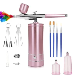 Portable Air Brush Spray Gun Cordless Airbrush Compressor for Makeup Nail Art Cake Decoration Air Brush Ombre Nail Machine