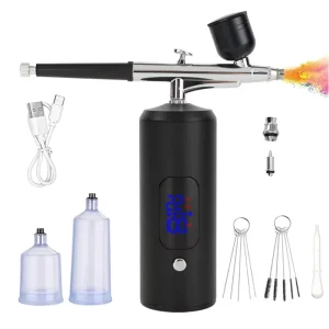 Portable Air Brush Spray Gun Cordless Airbrush Compressor for Makeup Nail Art Cake Decoration Airbrush Machine for Brow Tint