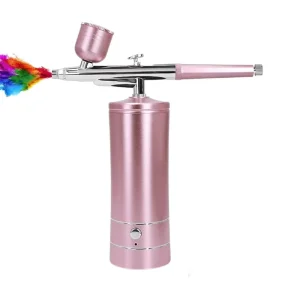 Portable Airbrush Gun Oxygen Injector Rechargeable Handheld Cordless Air Brush for Nails Art Painting Cake Decor Cookie