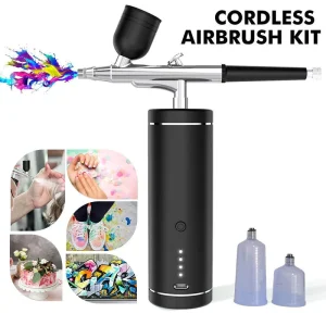 Portable Airbrush Paint Machine With Compressor Cordless Professional AirBrush Compressor Kit for Gradient Nail Art Cake Crafts