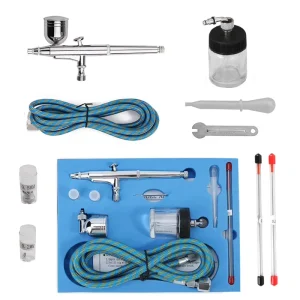 Portable Cordless Rechargeable Copper Spray Gun Airbrush Compressor Set for Cake Airbrush Model Painting Nail Art & Tattoo