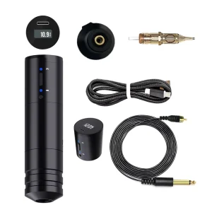 Portable Digital Permanent Makeup Machine with Cartridge Needles and Lithium Battery 1600mAh Rechargeable