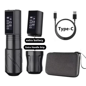Portable Double 1800mAh Digital Display Battery Professional Wireless Tattoo Machine Pen for Permanent Makeup Body Art