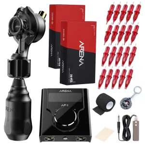 Portable Dual Mode Rotary Tattoo Machine for Permanent Makeup with LCD Switch Power Supply Accessories for Tattoo Sets