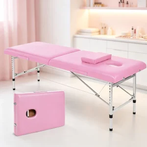 Portable Folding Massage Bed Lightweight Aluminum Spa Table Height Adjustable Therapy Bed Professional Beauty Bed