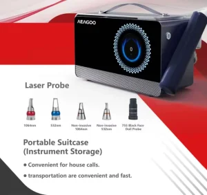 Portable Mini 1064nm 532nm Q-Switched Picosecond Nd:YAG Laser Device for Tattoo Removal and Skin Rejuvenation, Salon and Clinic