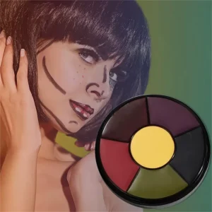 Portable Professional 6-Color Bruise Wheel Special Effects Makeup For Face Body Painting Oil Hunting Camo Face Paint Supplies