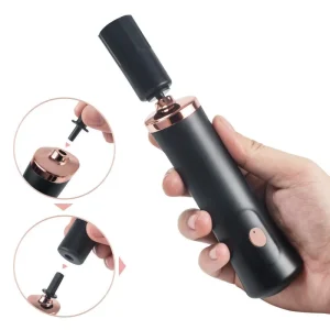 Portable Tattoo Ink Mixer Pigment Stirrer Handheld Black and White Shaker for Permanent Makeup