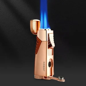 Portable Universal Windproof Metal Torch Butane Gas Refill 3 Jet Flame Customizable Camping BBQ Cigar Lighter WB-HJ003