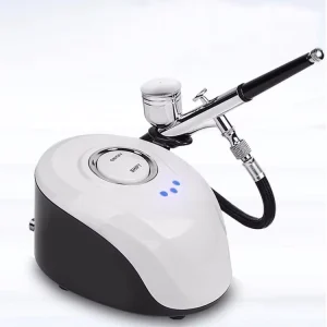 Portable White Skin Care Airbrush Makeup Kit with Press Button Control 1kg Aerografo Air Gun