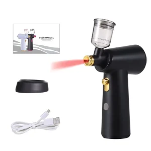 Portable Wireless Rechargeable Cordless Scalp Air Brush Hair Paint Makeup Foundation Cake Decorating Kit Airbrush Gun Barber