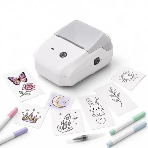 Portable for Thermal High Speed Temporary Tattoo Printer OEM DIY Tattoo Maker Kit Stock for Kids Parties Gifts