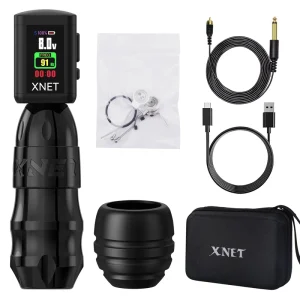 Powerful Brushless Motor 4.0/4.5/5.5mm Stroke Professional Rotary Tattoo Machine Pen with 1500mAh RCA Battery